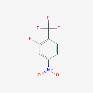 molecular formula C7H3F4NO2 B058234 2-Fluoro-4-nitro-1-(trifluoromethyl)benzene CAS No. 69411-67-2