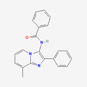 molecular formula C21H17N3O B5823427 N-(8-methyl-2-phenylimidazo[1,2-a]pyridin-3-yl)benzamide 