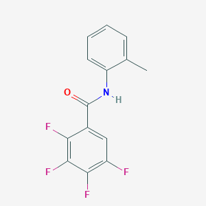molecular formula C14H9F4NO B5823430 2,3,4,5-tetrafluoro-N-(2-methylphenyl)benzamide 