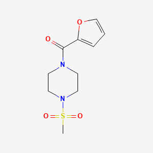 molecular formula C10H14N2O4S B5823433 1-(2-furoyl)-4-(methylsulfonyl)piperazine 