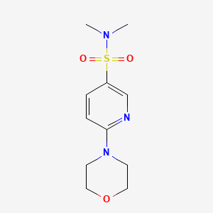 N,N-dimethyl-6-(4-morpholinyl)-3-pyridinesulfonamide