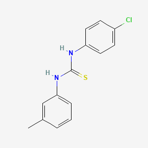 molecular formula C14H13ClN2S B5823489 N-(4-chlorophenyl)-N'-(3-methylphenyl)thiourea 