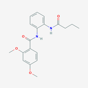 molecular formula C19H22N2O4 B5823502 N-[2-(butyrylamino)phenyl]-2,4-dimethoxybenzamide 