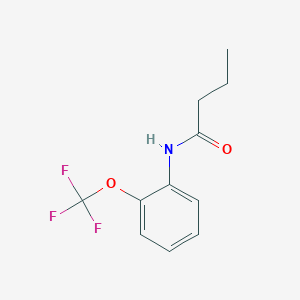 molecular formula C11H12F3NO2 B5823514 N-[2-(trifluoromethoxy)phenyl]butanamide 