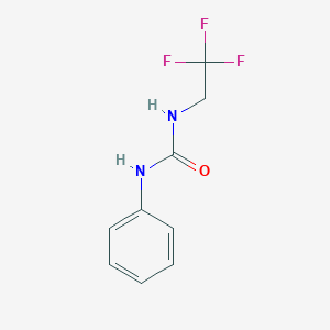 molecular formula C9H9F3N2O B5823525 N-phenyl-N'-(2,2,2-trifluoroethyl)urea 
