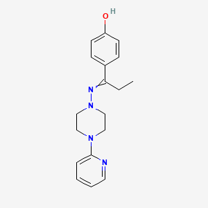 4-{N-[4-(2-pyridinyl)-1-piperazinyl]propanimidoyl}phenol