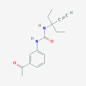 N-(3-acetylphenyl)-N'-(1,1-diethyl-2-propyn-1-yl)urea