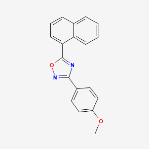 molecular formula C19H14N2O2 B5823573 3-(4-methoxyphenyl)-5-(1-naphthyl)-1,2,4-oxadiazole 