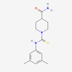 molecular formula C15H21N3OS B5823591 1-{[(3,5-dimethylphenyl)amino]carbonothioyl}-4-piperidinecarboxamide 