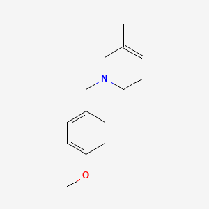molecular formula C14H21NO B5823654 N-ethyl-N-(4-methoxybenzyl)-2-methyl-2-propen-1-amine 