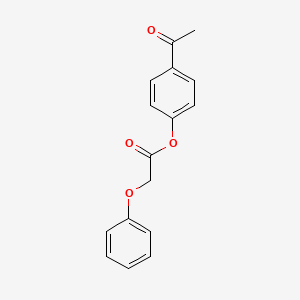 molecular formula C16H14O4 B5823669 4-acetylphenyl phenoxyacetate 