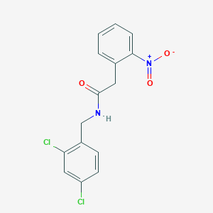 molecular formula C15H12Cl2N2O3 B5823684 N-(2,4-dichlorobenzyl)-2-(2-nitrophenyl)acetamide 