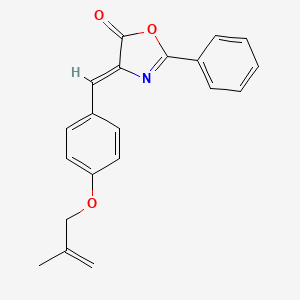 molecular formula C20H17NO3 B5823685 4-{4-[(2-methyl-2-propen-1-yl)oxy]benzylidene}-2-phenyl-1,3-oxazol-5(4H)-one 