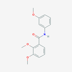 molecular formula C16H17NO4 B5823688 2,3-二甲氧基-N-(3-甲氧基苯基)苯甲酰胺 