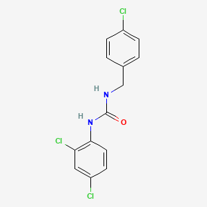 molecular formula C14H11Cl3N2O B5823708 N-(4-chlorobenzyl)-N'-(2,4-dichlorophenyl)urea 
