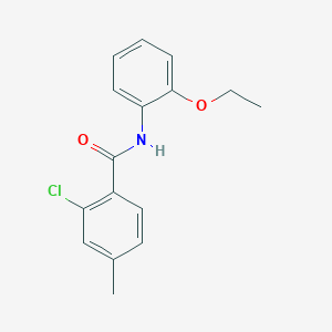 molecular formula C16H16ClNO2 B5823710 2-chloro-N-(2-ethoxyphenyl)-4-methylbenzamide 