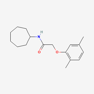 molecular formula C17H25NO2 B5823717 N-cycloheptyl-2-(2,5-dimethylphenoxy)acetamide 