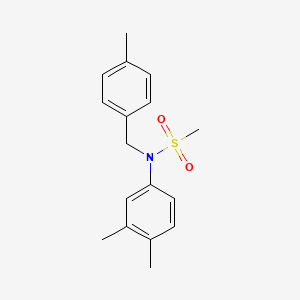 molecular formula C17H21NO2S B5823746 N-(3,4-dimethylphenyl)-N-(4-methylbenzyl)methanesulfonamide 