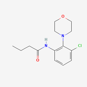 molecular formula C14H19ClN2O2 B5823753 N-[3-chloro-2-(4-morpholinyl)phenyl]butanamide 