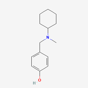 molecular formula C14H21NO B5823774 4-{[cyclohexyl(methyl)amino]methyl}phenol 