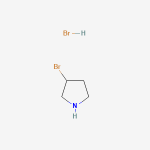 molecular formula C4H9Br2N B582379 3-Bromopyrrolidine hydrobromide CAS No. 1262769-75-4