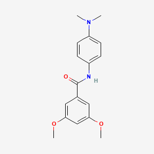 molecular formula C17H20N2O3 B5823811 N-[4-(dimethylamino)phenyl]-3,5-dimethoxybenzamide 