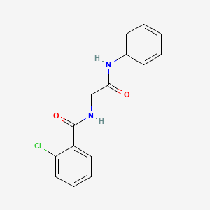 molecular formula C15H13ClN2O2 B5823818 N-(2-anilino-2-oxoethyl)-2-chlorobenzamide 