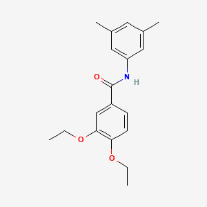 molecular formula C19H23NO3 B5823833 N-(3,5-dimethylphenyl)-3,4-diethoxybenzamide 