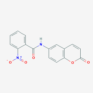 molecular formula C16H10N2O5 B5823836 2-nitro-N-(2-oxo-2H-chromen-6-yl)benzamide 