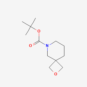 molecular formula C12H21NO3 B582385 叔丁基 2-氧杂-6-氮杂螺[3.5]壬烷-6-羧酸酯 CAS No. 1245816-29-8