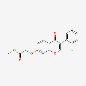molecular formula C18H13ClO5 B5823869 methyl {[3-(2-chlorophenyl)-4-oxo-4H-chromen-7-yl]oxy}acetate 