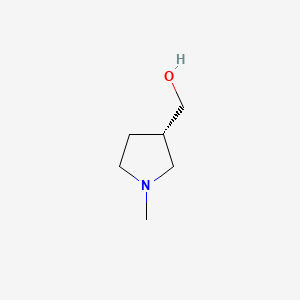 molecular formula C6H13NO B582387 (S)-(1-Methylpyrrolidin-3-YL)methanol CAS No. 1210934-04-5