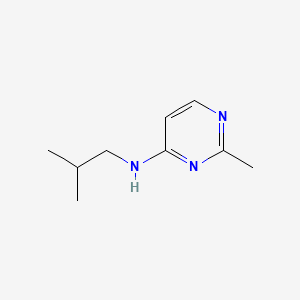 molecular formula C9H15N3 B582389 N-isobutyl-2-methylpyrimidin-4-amine CAS No. 1343978-24-4
