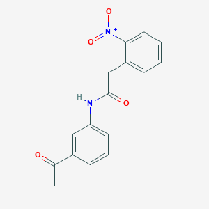 molecular formula C16H14N2O4 B5823896 N-(3-acetylphenyl)-2-(2-nitrophenyl)acetamide 