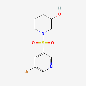 molecular formula C10H13BrN2O3S B582390 1-(5-Bromopyridin-3-ylsulfonyl)piperidin-3-ol CAS No. 1304451-59-9