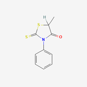 molecular formula C10H9NOS2 B5823924 5-methyl-3-phenyl-2-thioxo-1,3-thiazolidin-4-one CAS No. 1986-40-9