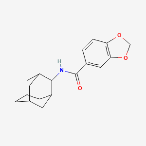 molecular formula C18H21NO3 B5823929 N-2-adamantyl-1,3-benzodioxole-5-carboxamide 