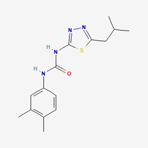 molecular formula C15H20N4OS B5823940 N-(3,4-dimethylphenyl)-N'-(5-isobutyl-1,3,4-thiadiazol-2-yl)urea 