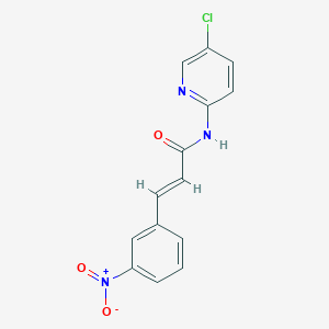 molecular formula C14H10ClN3O3 B5824003 N-(5-chloro-2-pyridinyl)-3-(3-nitrophenyl)acrylamide 