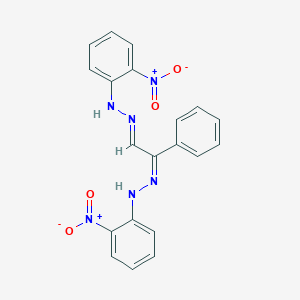 molecular formula C20H16N6O4 B5824013 [(2-nitrophenyl)hydrazono](phenyl)acetaldehyde (2-nitrophenyl)hydrazone 