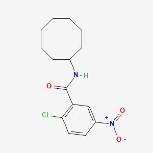 molecular formula C15H19ClN2O3 B5824021 2-chloro-N-cyclooctyl-5-nitrobenzamide 