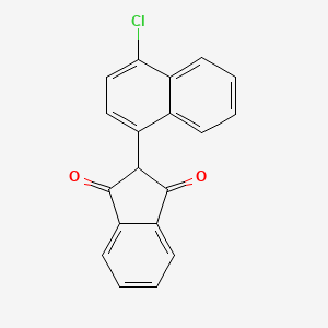 molecular formula C19H11ClO2 B5824030 2-(4-chloro-1-naphthyl)-1H-indene-1,3(2H)-dione 