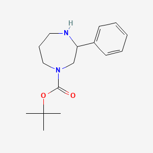 B582405 Tert-butyl 3-phenyl-1,4-diazepane-1-carboxylate CAS No. 1211596-44-9
