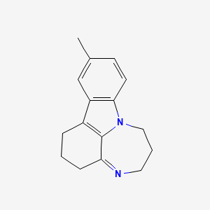 molecular formula C16H18N2 B5824055 11-methyl-1,2,3,5,6,7-hexahydro[1,4]diazepino[3,2,1-jk]carbazole 