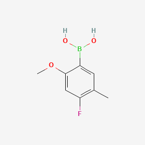 molecular formula C8H10BFO3 B582406 (4-Fluoro-2-methoxy-5-methylphenyl)boronic acid CAS No. 1207428-92-9