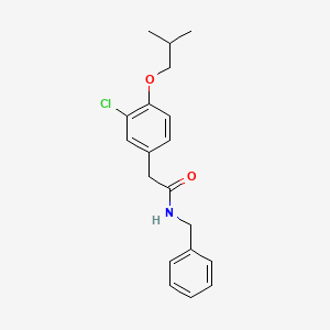 molecular formula C19H22ClNO2 B5824081 N-benzyl-2-(3-chloro-4-isobutoxyphenyl)acetamide 