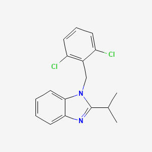 molecular formula C17H16Cl2N2 B5824096 1-(2,6-dichlorobenzyl)-2-isopropyl-1H-benzimidazole 