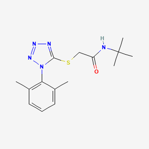 N-(tert-butyl)-2-{[1-(2,6-dimethylphenyl)-1H-tetrazol-5-yl]thio}acetamide