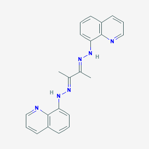molecular formula C22H20N6 B5824121 2,3-butanedione bis(8-quinolinylhydrazone) 