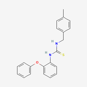 molecular formula C21H20N2OS B5824129 N-(4-methylbenzyl)-N'-(2-phenoxyphenyl)thiourea 